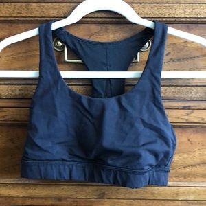 Lululemon meshback sports bra black